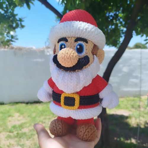 针织圣诞老人-3D合纵社-3D打印模型STL格式3mf格式免费下载！