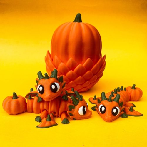 Cylix3D 南瓜龙、蛋-3D合纵社-3D打印模型STL格式3mf格式免费下载！