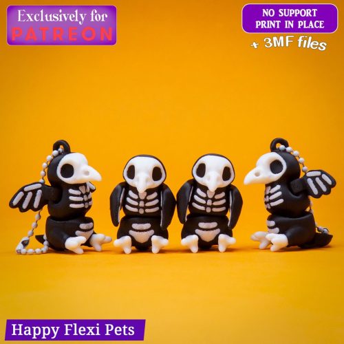 Happy Flexi pets 暗黑骨鸦-3D合纵社-3D打印模型STL格式3mf格式免费下载！