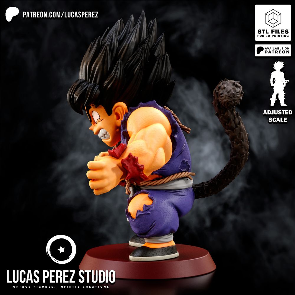 图片[4]-【龙珠】悟空大猩猩变身-3D合纵社-3D打印模型STL格式3mf格式免费下载！