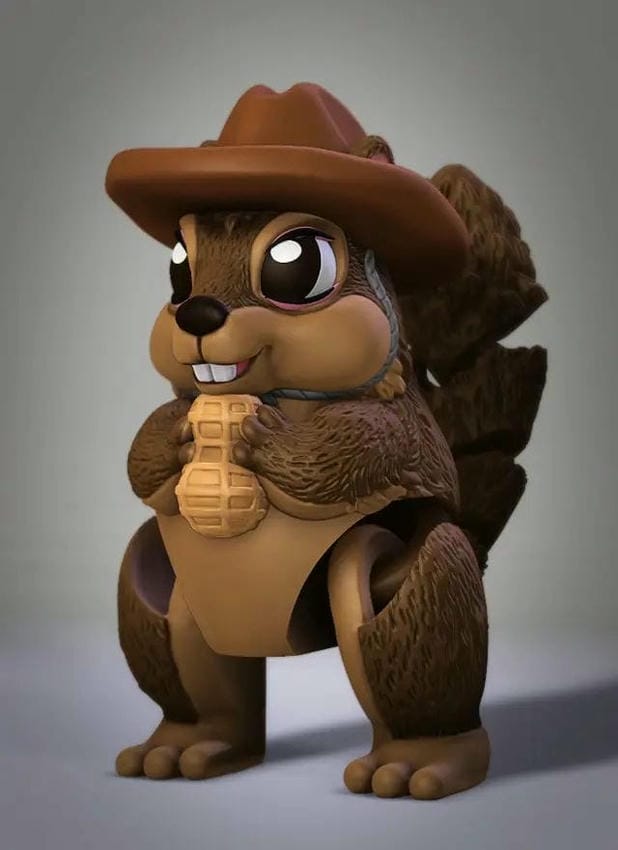 图片[4]-活泼可爱松鼠模型摆件-3D合纵社-3D打印模型STL格式3mf格式免费下载！