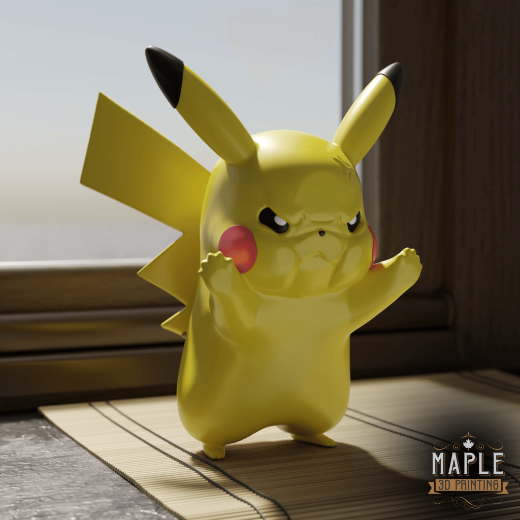 图片[4]-窗边皮卡丘  宝可梦-3D合纵社-3D打印模型STL格式3mf格式免费下载！