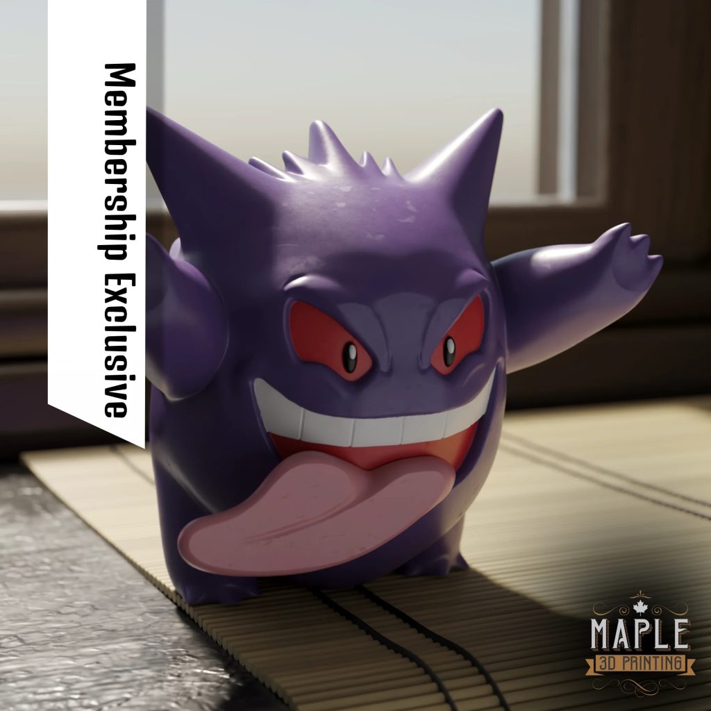 窗边耿鬼 宝可梦-3D合纵社-3D打印模型STL格式3mf格式免费下载！