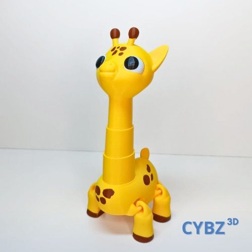 伸脖长颈鹿-3D合纵社-3D打印模型STL格式3mf格式免费下载！