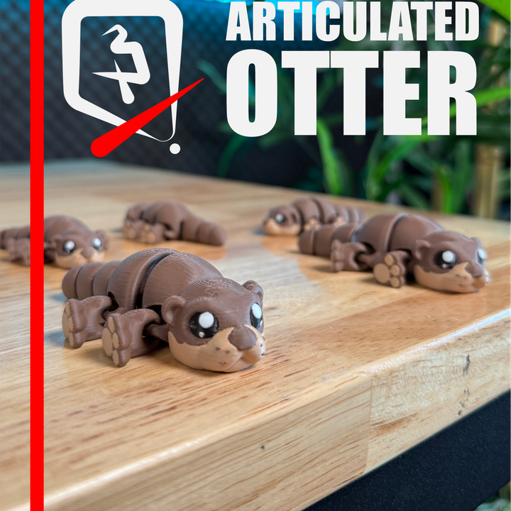 Plastic-3D NO.086 水獭 桌面宠物