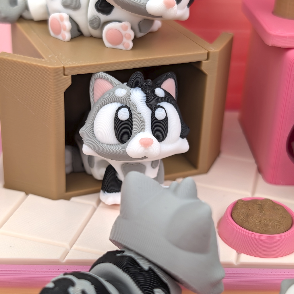 图片[4]-3DGOB NO.083 猫咪游戏套装 - 3D打印模型