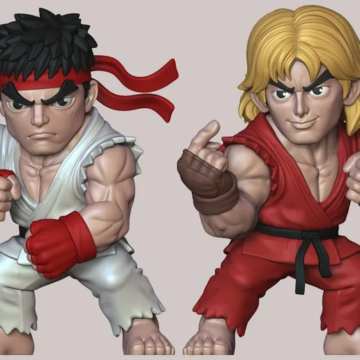 图片[3]-DecorMasterNO:071 街头霸王 肯 ken Fan art-3D合纵社-3D打印模型STL格式3mf格式免费下载！