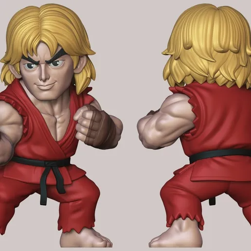 图片[2]-DecorMasterNO:071 街头霸王 肯 ken Fan art-3D合纵社-3D打印模型STL格式3mf格式免费下载！