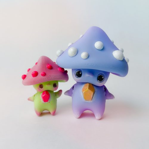 蘑菇小精灵-3D合纵社-3D打印模型STL格式3mf格式免费下载！