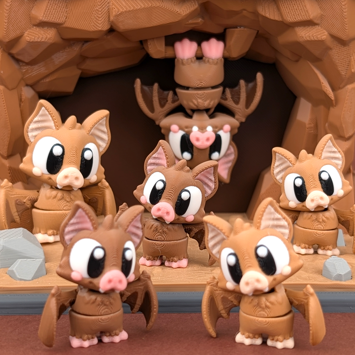 图片[2]-3DGOB NO:069 蝙蝠 迷你洞穴-3D合纵社-3D打印模型STL格式3mf格式免费下载！