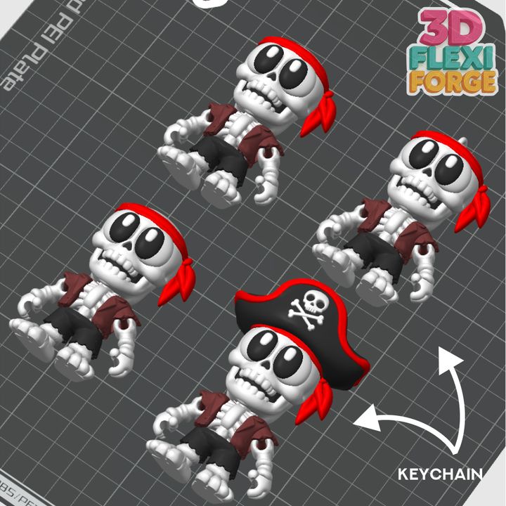 图片[4]-3D FORGE NO.027 万圣节海盗骷髅和书-3D合纵社-3D打印模型STL格式3mf格式免费下载！