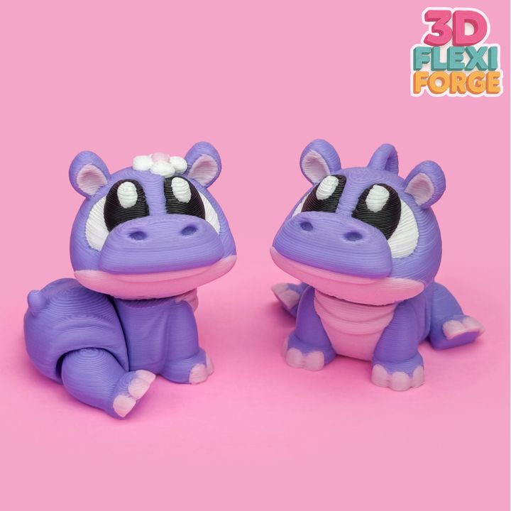 图片[3]-3D FORGE NO.005 关节可动可爱河马-3D合纵社-3D打印模型STL格式3mf格式免费下载！