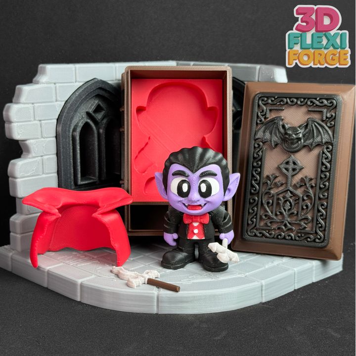 图片[3]-3D FORGE NO.020  万圣节德古拉和城堡-3D合纵社-3D打印模型STL格式3mf格式免费下载！