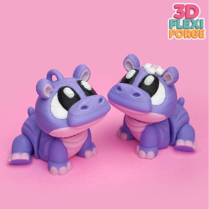 图片[2]-3D FORGE NO.005 关节可动可爱河马-3D合纵社-3D打印模型STL格式3mf格式免费下载！