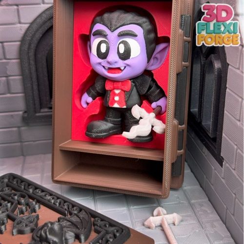 3D FORGE NO.020  万圣节德古拉和城堡-3D合纵社-3D打印模型STL格式3mf格式免费下载！