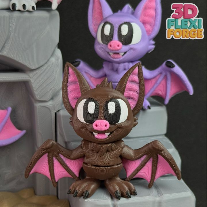 图片[3]-3D FORGE NO.022  万圣节蝙蝠和岩石微景-3D合纵社-3D打印模型STL格式3mf格式免费下载！