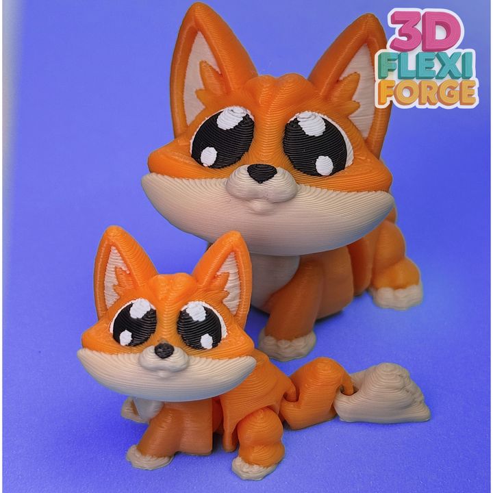 图片[3]-3D FORGE NO.004  关节可动可爱狐狸-3D合纵社-3D打印模型STL格式3mf格式免费下载！