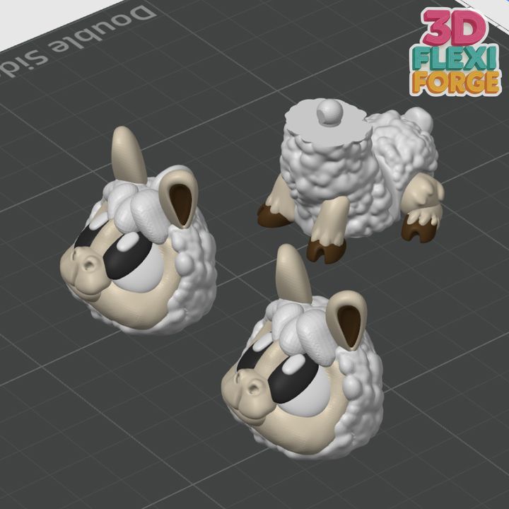 图片[4]-3D FORGE NO.006 关节可动可爱羊驼-3D合纵社-3D打印模型STL格式3mf格式免费下载！
