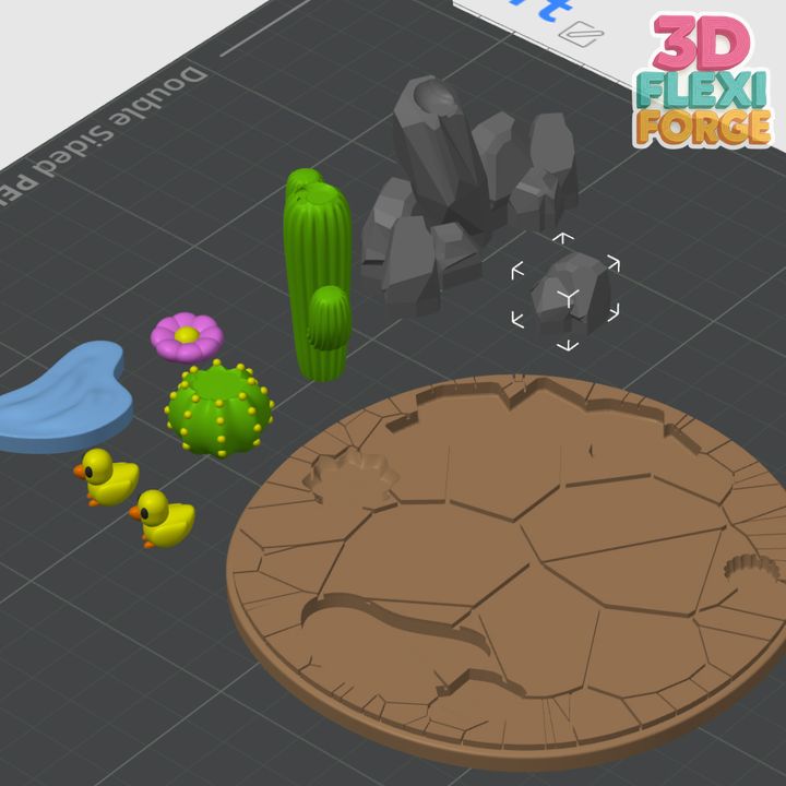 图片[2]-3D FORGE NO.010  关节可动犀牛 + 沙漠 微景套装-3D合纵社-3D打印模型STL格式3mf格式免费下载！