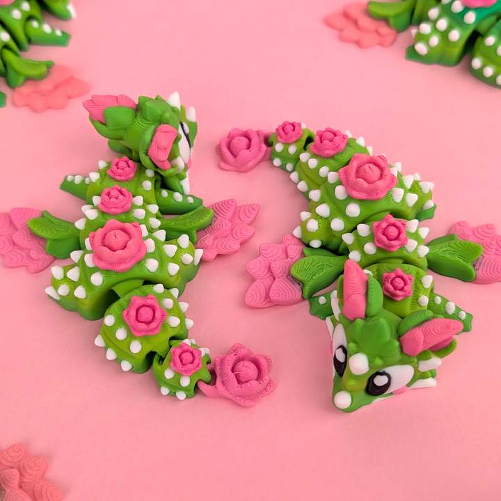 图片[3]-3DGOB NO:094 仙人掌绽放迷你龙-3D合纵社-3D打印模型STL格式3mf格式免费下载！