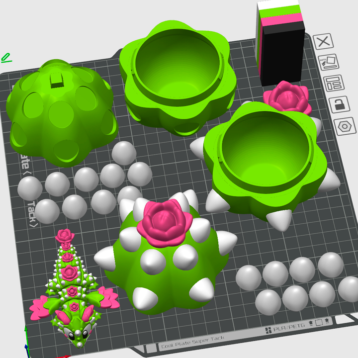 图片[4]-3DGOB NO:094 仙人掌绽放迷你龙-3D合纵社-3D打印模型STL格式3mf格式免费下载！