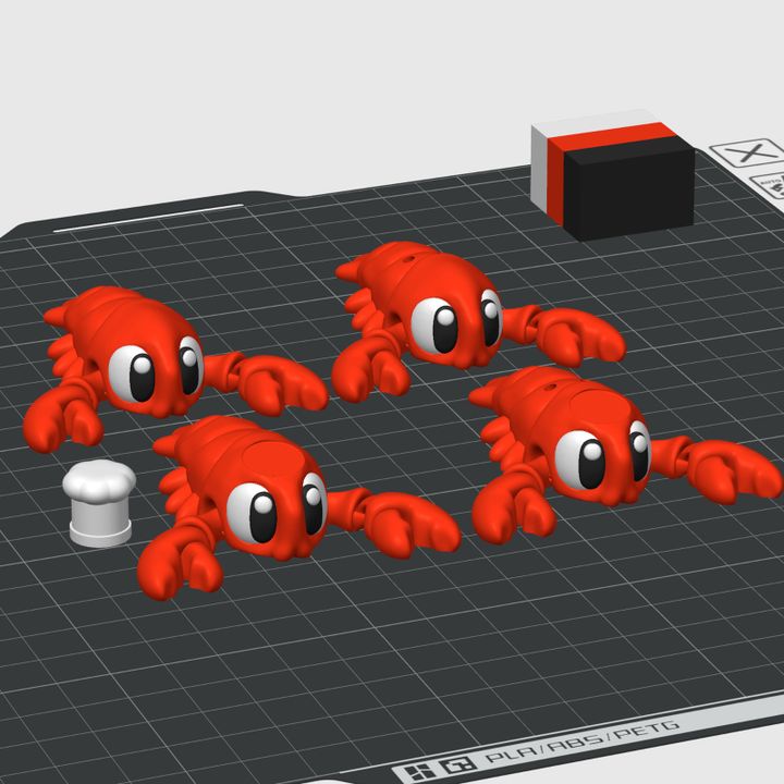 图片[3]-3DGOB NO:051 龙虾-3D合纵社-3D打印模型STL格式3mf格式免费下载！