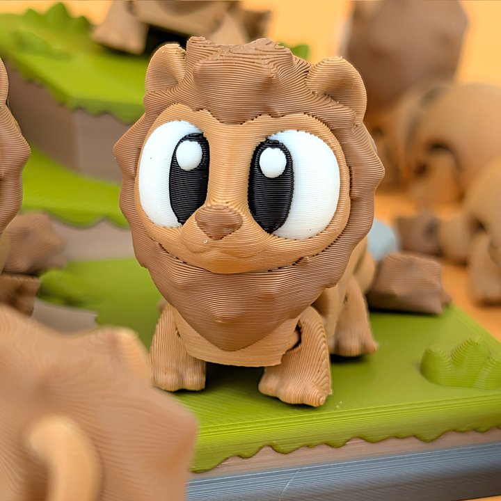 图片[3]-3DGOB NO:082 狮子 热带草原游戏套装-3D合纵社-3D打印模型STL格式3mf格式免费下载！