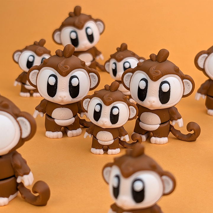 图片[2]-3DGOB NO:095  猴子 树屋游戏套装-3D合纵社-3D打印模型STL格式3mf格式免费下载！