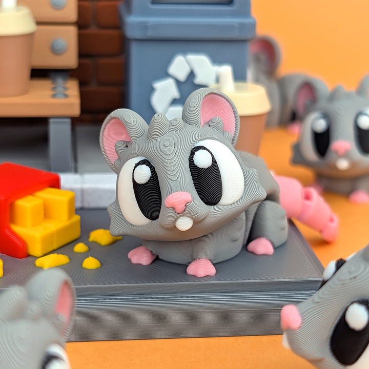 图片[2]-3DGOB NO:092 老鼠游戏套装-3D合纵社-3D打印模型STL格式3mf格式免费下载！