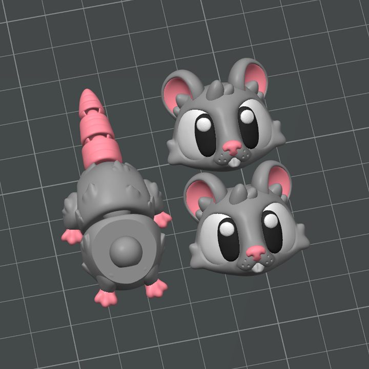 图片[3]-3DGOB NO:092 老鼠游戏套装-3D合纵社-3D打印模型STL格式3mf格式免费下载！