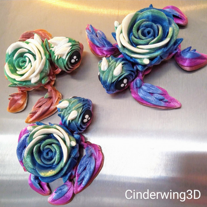 图片[5]-Cinderwing3D  玫瑰龟-3D合纵社-3D打印模型STL格式3mf格式免费下载！