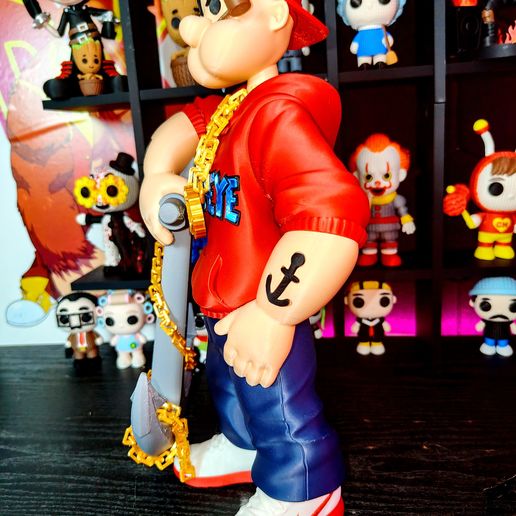 图片[5]-Vittoriaprint NO:054 大力水手 都市风情-3D合纵社-3D打印模型STL格式3mf格式免费下载！