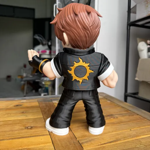 图片[4]-DecorMasterNO:072  街头霸王 草薙京 Kyo Kusanagi Fan art-3D合纵社-3D打印模型STL格式3mf格式免费下载！