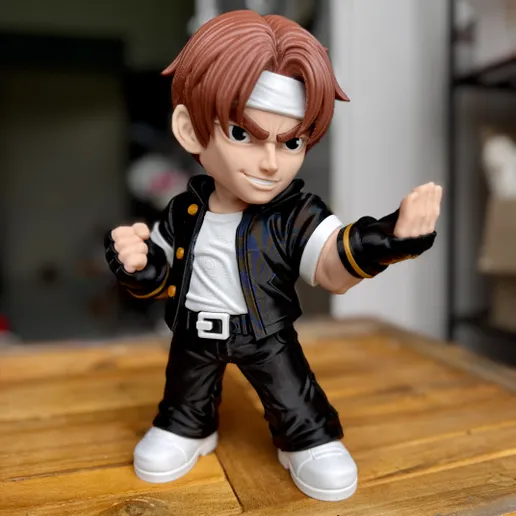 DecorMasterNO:072  街头霸王 草薙京 Kyo Kusanagi Fan art-3D合纵社-3D打印模型STL格式3mf格式免费下载！