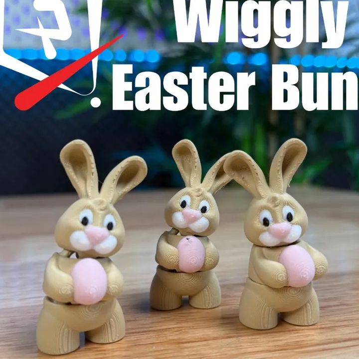 Plastic-3D NO.025 复活节兔子