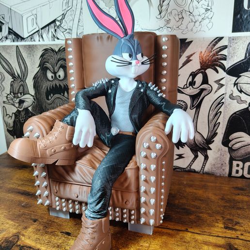 图片[3]-Vittoriaprint NO:029 兔八哥维多利亚印花风-3D合纵社-3D打印模型STL格式3mf格式免费下载！