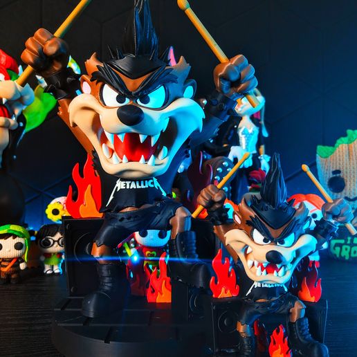 图片[2]-Vittoriaprint NO:044 塔兹摇滚明星-3D合纵社-3D打印模型STL格式3mf格式免费下载！