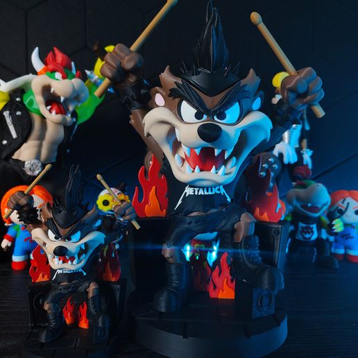 图片[3]-Vittoriaprint NO:044 塔兹摇滚明星-3D合纵社-3D打印模型STL格式3mf格式免费下载！