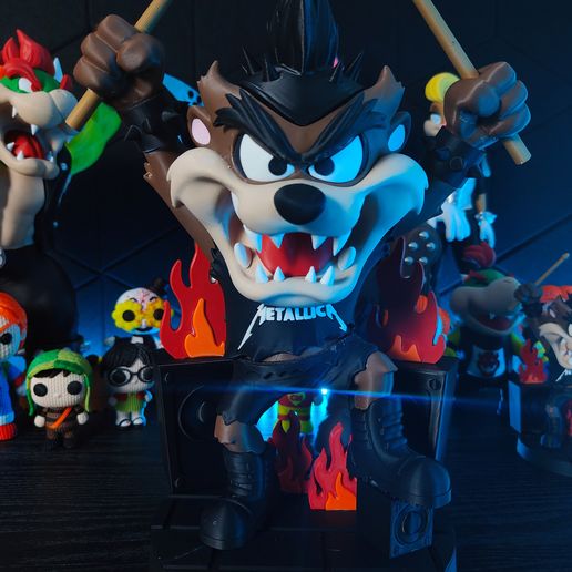 图片[4]-Vittoriaprint NO:044 塔兹摇滚明星-3D合纵社-3D打印模型STL格式3mf格式免费下载！