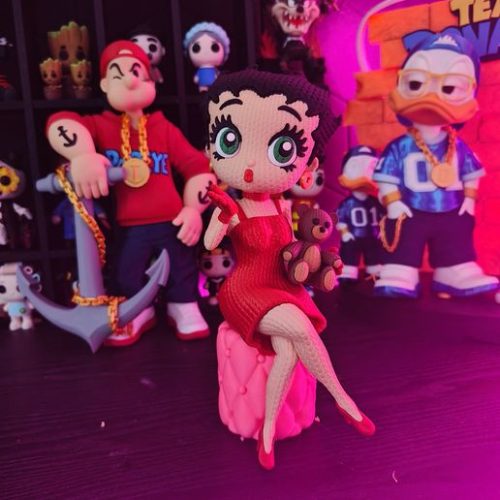 Vittoriaprint NO:055 贝蒂娃娃针织版-3D合纵社-3D打印模型STL格式3mf格式免费下载！