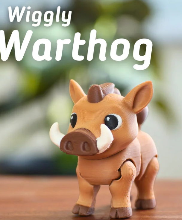 扭扭疣猪-3D合纵社-3D打印模型STL格式3mf格式免费下载！