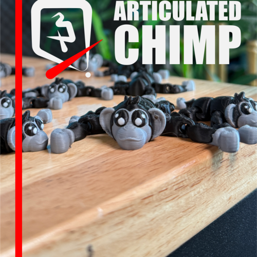 Plastic-3D NO.080 猩猩-3D合纵社-3D打印模型STL格式3mf格式免费下载！