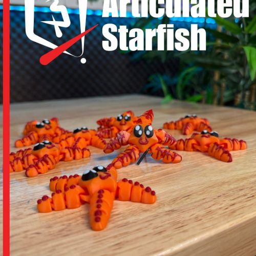 Plastic-3D NO.081 海星-3D合纵社-3D打印模型STL格式3mf格式免费下载！