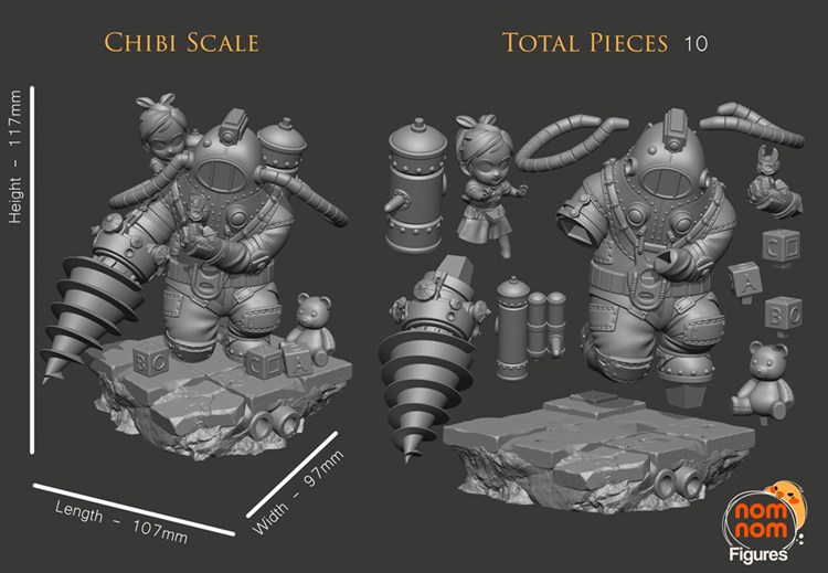 图片[3]-【生化奇兵】大老爹-3D合纵社-3D打印模型STL格式3mf格式免费下载！