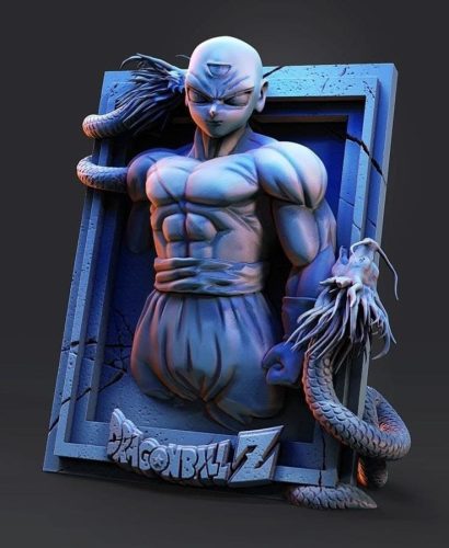 【龙珠】天津饭-3D合纵社-3D打印模型STL格式3mf格式免费下载！