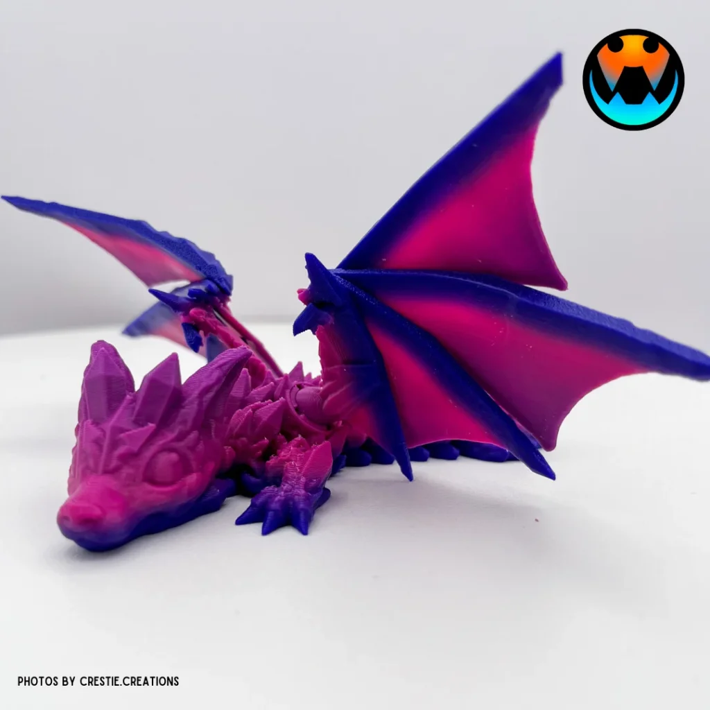 Cinderwing3D 水晶狼幼崽-3D合纵社-3D打印模型STL格式3mf格式免费下载！