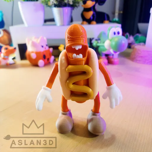 铰接式热狗-3D合纵社-3D打印模型STL格式3mf格式免费下载！