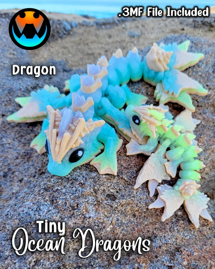 图片[2]-Cinderwing3D 微型海龙与双足飞龙-3D合纵社-3D打印模型STL格式3mf格式免费下载！