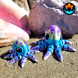 图片[2]-Cinderwing3D NO:020 小章鱼-3D合纵社-3D打印模型STL格式3mf格式免费下载！