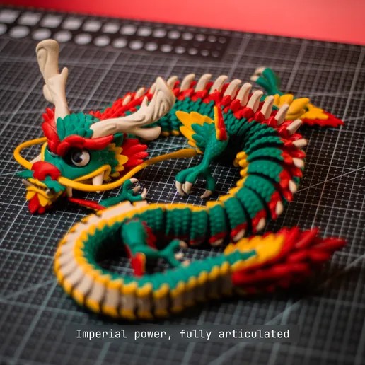 图片[3]-帝王龙 彩色神龙-3D合纵社-3D打印模型STL格式3mf格式免费下载！